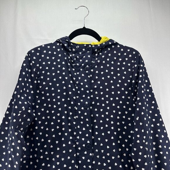 JOHNNIE B Jacket Youth 15-16Y Heart Allover Anorak Windbreaker Coat Hoodie Blue - Picture 3 of 11